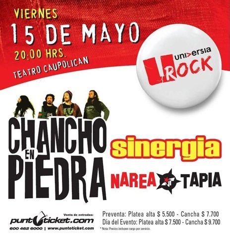 Afiche del U-Rock 3