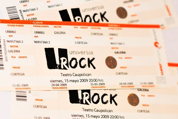 Entradas para el Universia U-Rock 3