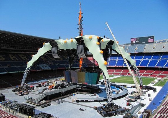 The Claw, el escenario del 360 Tour, toma forma The Claw, el escenario del 360° Tour, toma forma
