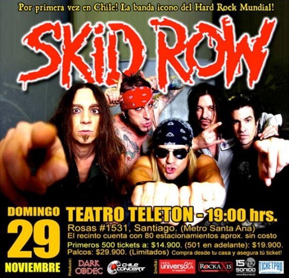 logotipo de la banda de skid row