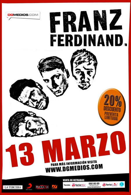 Franz Ferdinand en Chile marzo 2010