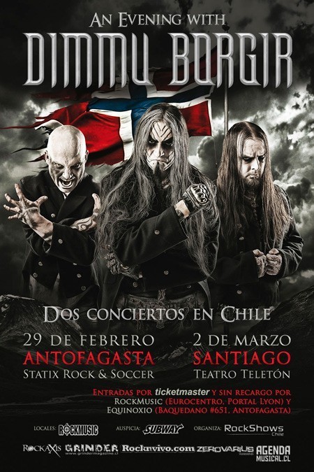 Dimmu Borgir en Chile 2012