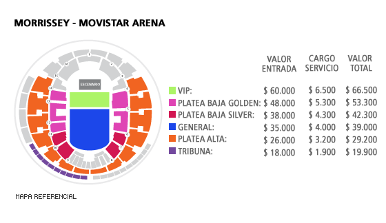 Morrissey en Chile 2012