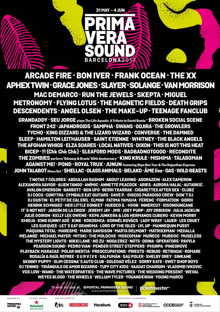 cartel de primavera sound 2017