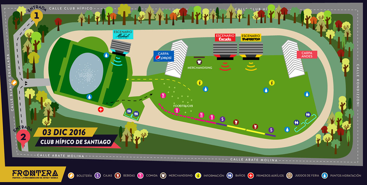 mapa de frontera festival 2016